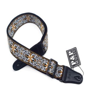DOUBLEL Acoustic Guitar Cotton Bass Belts Widening Embroidered Thickening Guitar Belts Guitar Shoulder Belt Guitar Strap Electric Guitar Belts