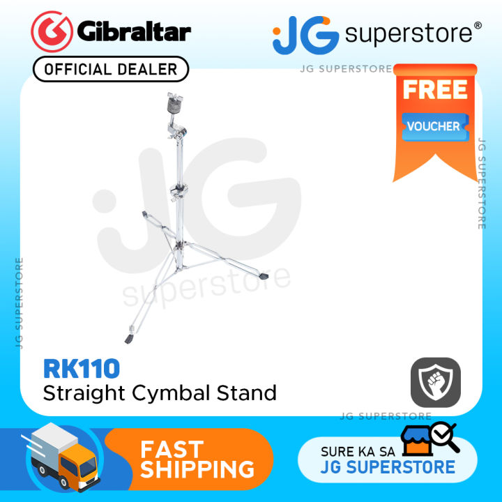 Gibraltar RK110 Rock Straight Cymbal Stand DoubleBraced Tripod with up