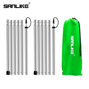 SANLIKE Siêu Nhẹ Thép Không Gỉ Ống Kính Hạt Mùa Xuân Kết Nối Thay Thế Lều Cực Bạt Cực Tán Cực 2 Bộ