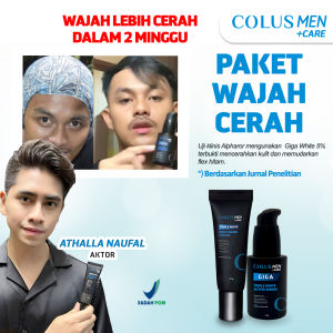 Paket Skincare Pria【Wajah Cerah】Colus Men | skincare cowok | sunscreen pria | sunscreen cowok | serum wajah pria | serum pria | serum cowok | moisturizer pria sabun cuci muka pria | sabun wajah pria | sabun muka pria | parfum pria