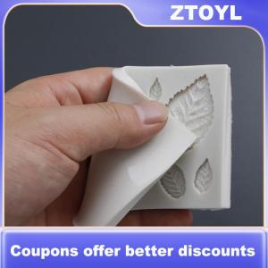 【ZTOYL】 Leaf Shaped Silicone Mold Leaves Cake Decor Fondant Cookies Moulds Baking Tool