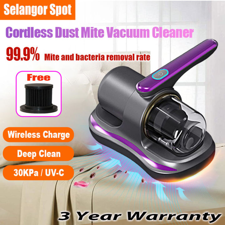 【3 Year Warranty New Upgrade】🔥 UV Wireless Charging Dust Mite Vacuum