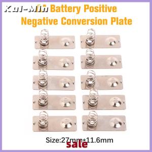 Kui-Min 10Pcs 27x11.6mm AA Battery Positive Negative Conversion Spring Contact Plate For The 5th Battery AA Battery Spring