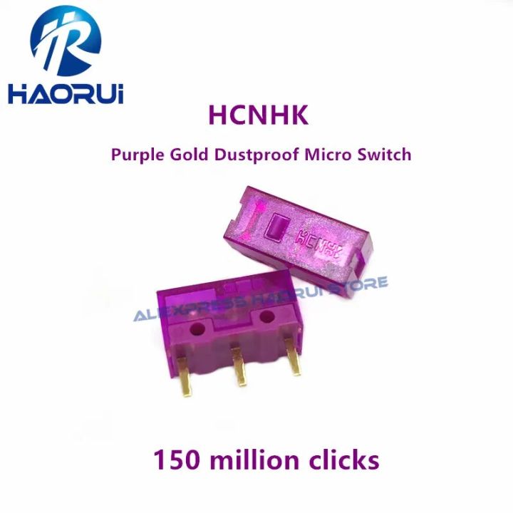 10Pc~100Pcs Kailong HCNHK Zijin Mini 150 Million Click Lifetime Computer Game Mouse Switch Purple Dust Button