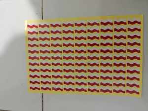 STICKER PIPI BENDERA MERAH PUTIH 1 LEMBAR ISI 80 PCS