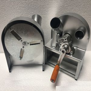 Máy Thái hành SungTỏi Quay Tay Inox Có Nắp Đậy+tặng kèm bộ 3 lưỡi dao