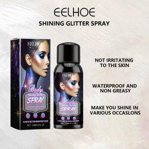 EELHOE Brightening Glitter Powder Spray Film-Fomming Highlight Spraying Powder For Clothes Party 120ml