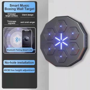 【Best Sellers】Music Boxing Machine Wall Target Children Boxing Training Equipment Sandbags and Bluetooth Function Home Play Rhythm Boxing Target Hanging Wall Free boxing Adult Decompression Training Boxing TargetIntelligent Music Boxing Trainer
