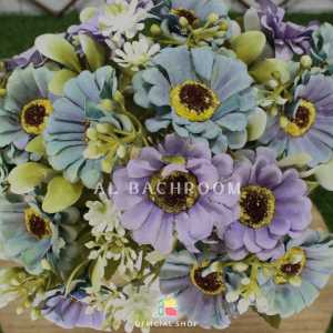 BUNGA PLASTIK ASTER EROPA FR B8131 BUNGA ARTIFICIAL DEKORASI WEDDING BUKET
