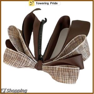 [Towering Pride] 2022 New Ribbon Bow Chuối Clip Dễ Thương Ngọc Trai Tóc Pins Barrette Phụ Nữ Phụ Kiện Tóc Thời Trang Màu Rắn Thanh Lịch Tóc Claw