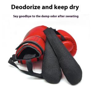 Eixiu ถุงมือมวยดับกลิ่นแบบพกพาในร่มสำหรับฟุตบอลถุงมือโบว์ลิ่งถุงมือผ้าลินินกลิ่นระงับกลิ่น