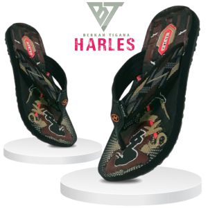 SENDAL JEPIT ANAK LAKI-LAKI HARLES MOTIF SKAT MODEL TERBARU/ SENDA JEPIT GUNUNGL ANAK LELAKI TANGGUNG / SENDAL JEPIT HARLES