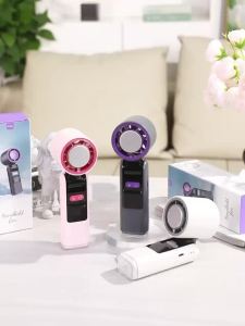 Kipas angin Fast Cooling Fan 6000mAh Handheld Fan & Desktop Fan With flashlight 100 Level Adjustment Portable Fan