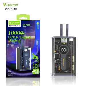 V-POWER P030 10000mAh Powerbank 22.5W Super Fast Charge Compact and Portable
