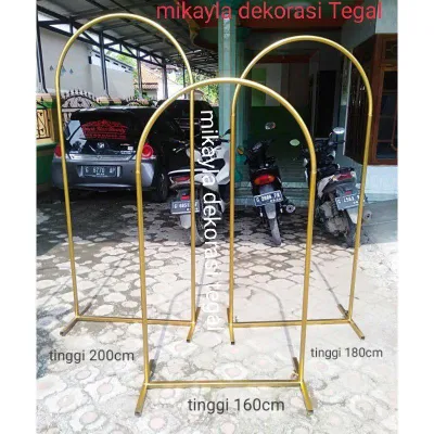 DEKORASI PERNIKAHAN DAN LAMARAN WEDDING READY STOCK STANDING OVAL BONGKAR PASANG BAHAN BESI DEKORASI DENGAN BAHAN PREMIUM KODE UB9
