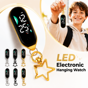 CANICECA LED Electronic Hanging Watch Digital Display Portable Luminous Pocket Watch Creativity Waterproof Pocket Watch Kids Adults
