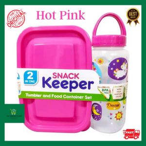 2-in-1 2in1 Lunch Box Kit with Tumbler Set Lunchbox Lunchkit Food Storage Drinking Bottle Baunan Baonan ng bata