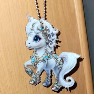 Hmeme Cổ Điển Động Vật Ngựa Giáng Sinh Treo Đồ Trang Trí Acrylic Ngựa Trang Trí Cho Xmas Tree Trang Trí Nội Thất Phụ Nữ Người Đàn Ông