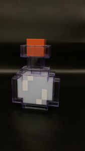 LED Rechargeable Night Light Cartoon Cute Lights Usb Touch 8 Colors Rgb Colorful Bottle Table Childrens Game Gift Decorative Indoor Decoration Home Decor Playroom Pixel Style