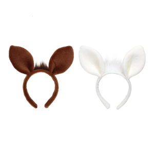Realistic Brown Animal Ear Hairband Elastic Design For Role Play And Daily Wear Halloween Photo Props