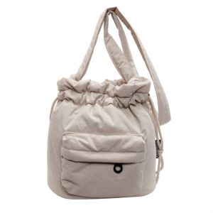 KGYJFK Fashion Drawstring Bag Simple Commute Shoulder Bag Casual Sports Nylon Handbag Girls