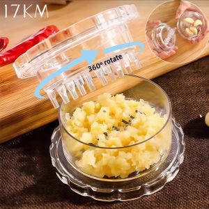 17KM Kitchen Multifunctional Garlic Crusher Manual Garlic Press Roll Crusher Chopper Home Appliance Kitchen Gadgets Accessories