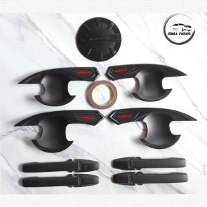 Paket Outer Cover Door Handle Tank Cover Mobil Honda Mobilio Hitam Isoka All Variant