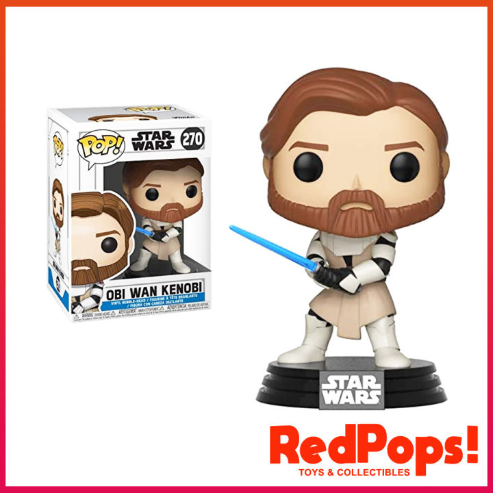 OrigInal Funko Pop! StarWars Clone Wars - Obi Wan Kenobi #270 | Lazada PH