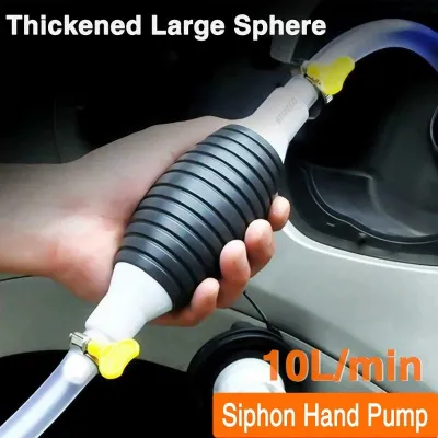 Universal Car Fuel Pump Emergency Fuel Extractor Siphon Hose Pressurised Manual Fuel Pump Car Engine Fuel Accessories