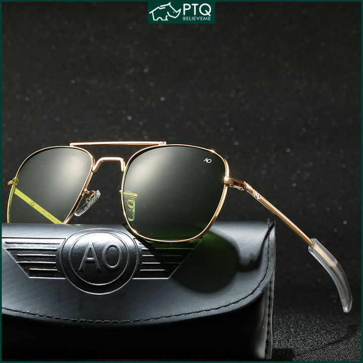 Aviator Driving Glasses Square Sunglasses Fashion Metal Frame Eyewear Large  Frame Men and Women 2022 New Sun Glasses PTQ