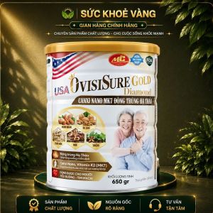 Sức khỏe vàng Canxi nano MK7 Đông trùng hạ thảo OvisSure Gold Diamond 650g