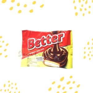 Better Sandwich 20gr 1 BOX ISI 10pcs Biskuit Coklat Vanilla Cream