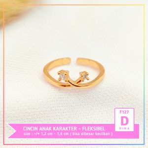 Cincin xuping cincin anak hello kitty lapis emas gold F127