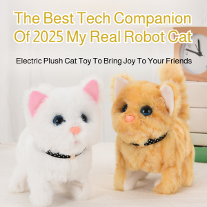 Electric kitten simulation machine cat toys pet cats will move and call plush toys 仿真电动毛绒小猫玩偶