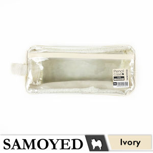 SAMOYED PCCS-P76 Tempat / Kotak Pensil / Alat Tulis / Kosmetik / Dompet PVC Transparan / Transparent Stationery / Pencil / Pen / Cosmetic / Travel Case / Box / Pouch