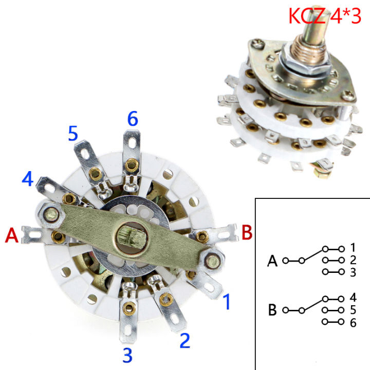 REMAI KCZ 2 Pole 6/7/8/9/10/11 4 Pole 3/5 Position With Channel Rotary