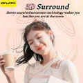 Awei T90 Earphones Wireless Bluetooth V5.3 Low Latency ENC Call Noise Reduction in-ear Headphones HiFi Sound Semi in ear Bluetooth Earphones with Mic IPX6 WaterProof Sports Earbuds Wireless Headset Gaming. 