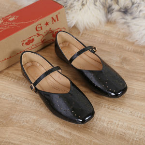 [FA] summer fashion Mary Jane flat shoes square toe  Cut Out leather  Doll Shoes for women (add 1 size)