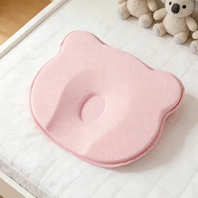 Newborn Baby Shaping Pillow Set 0-3 Years Infant Pillow Prevent Flat Head Baby Memory Foam Head Shaping Pillow 2in1 Sleep Safety Artifact Pillow