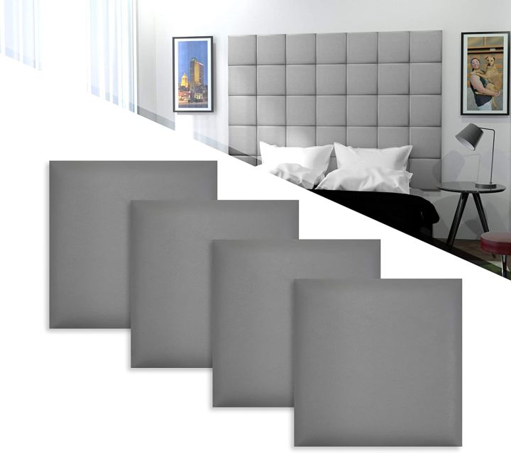 SQUARE LEATHER WALL PANELS/HEADBOARD1 (4PCS PER SET) Ideal for bedroom