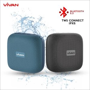 Vivan Mini Speaker VS3 IPX5 Bluetooth 5.3 Tws Connect Playtime 5 Hours