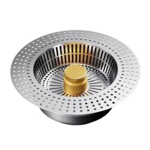 Sturdy Stainless Steel Sink Strainer Basket with High Density Materials for Preventing Clogs in Kitchen Sinks Use