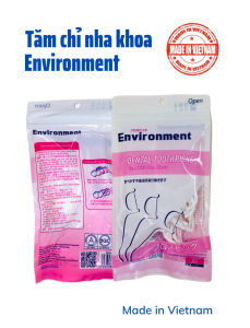 Combo 3 túi 50 Tăm chỉ nha khoa vệ sinh răng miệng sạch sẽ đảm bảo tiêu chuẩn chất lượng thương hiệu Environtment sản xuất tại Việt Nam