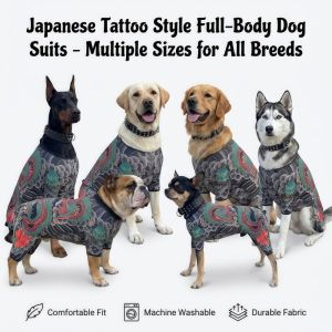 HEALMEYOU Lifelike Dog Cat Tattooed Vest Funny Four Seasons Pet Clothes Creativity Breathable Pet Tattoo Jacket For Pet S To 6XL