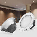 6PCS LED Downlight Recessed Pin Lights Panel Ceiling Light, 2 Color Temperature 120° Wide Angle 10 Years Warranty. 