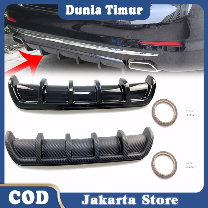 Car Rear Bumper / Bumper Belakang Mobil Carbon Universal Mudah Dipasang Dekorasi Eksterior Mobil