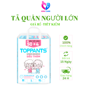 [ BÁN CHẠY ] Tã quần người lớn A1 TOPPANTS siêu thấm - chống tràn - tiết kiệm size M size L size XL