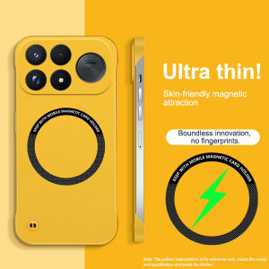 Frameless Ultra-thin Phone Shell for Xiaomi Poco F9 F8 Ultra Pro F9U F8U F9Pro 5G Case Frameless Magnetic Hard PC Wireless Charging Back Cover for POCO F9Ultra F9Pro