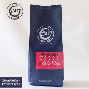 {HCM}Cà phê bột Blend Coffee nguyên chất ít đắng thơm dịu 500gr { Casa Coffee }