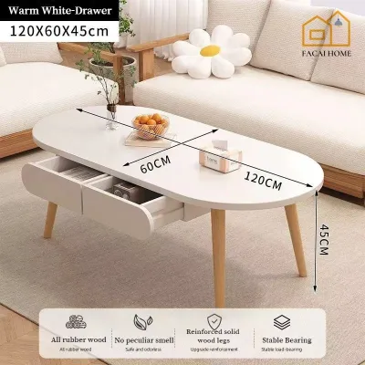 Minimalist Wooden Coffee Table for Living Room Japanese Style Solid Wood Tea Table for